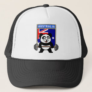 Casquette Australie Panda haltérophile