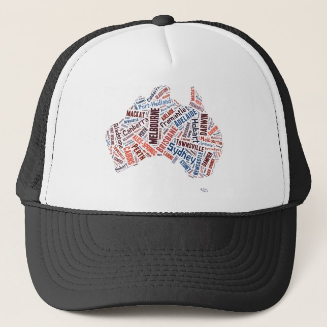 Casquette Australie Word Art (Devant)