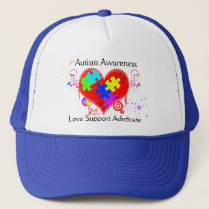 Casquette Autisme Coeur brillant