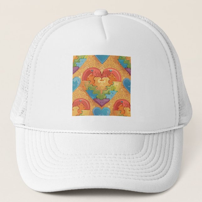 Casquette Autisme du cœur (Devant)