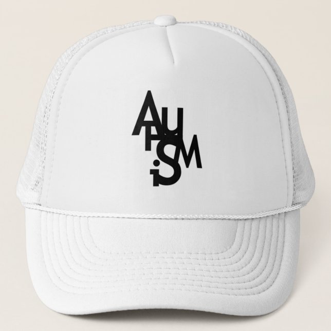 Casquette Autisme (lettres brouillées) (Devant)