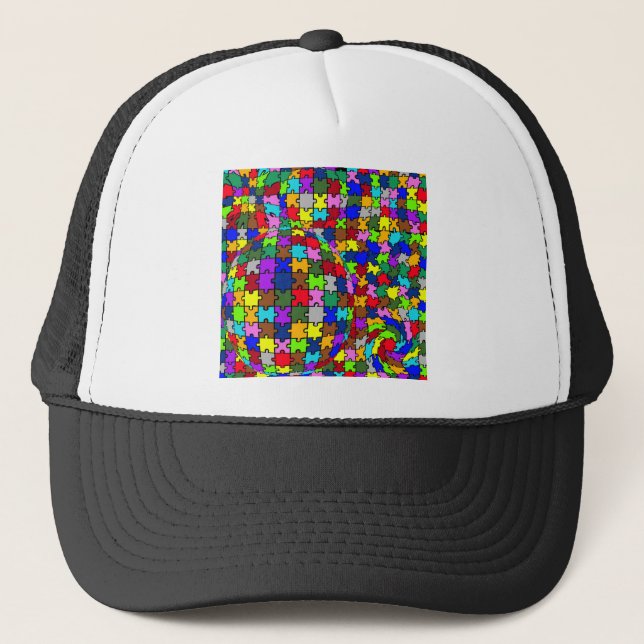 Casquette Autistic Jigsaw Warp (Devant)
