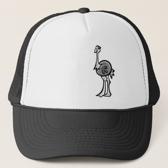Casquette Autruche mignonne ; Cool (Devant)