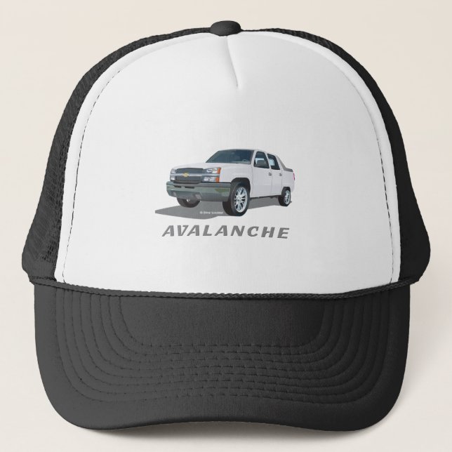 Casquette Avalanche blanc (Devant)