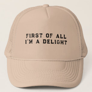 Casquette Avant tout, je suis une délicieuse humour sarcasti
