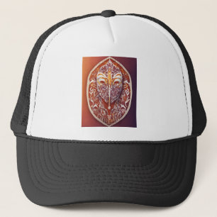 Casquette avec Art Feuille antique Design