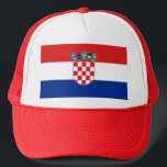 Casquette avec drapeau de Croatie<br><div class="desc">Ajoutez une touche vibrante d'esprit croate à votre garde-robe avec notre casquette exclusif avec le drapeau de la Croatie! Conçu avec une attention minutieuse aux détails, ce casquette est plus qu'un accessoire, c'est une célébration du patrimoine et de la fierté culturelle croates. Le design audacieux présente fièrement l'emblématique motif en...</div>