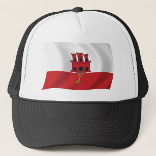 Casquette avec drapeau de Gibraltar
