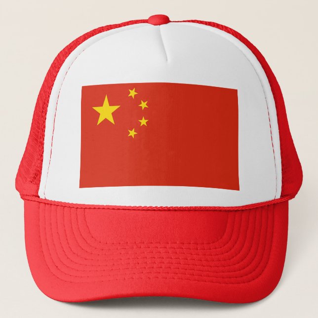 Casquette avec drapeau de la Chine (Devant)