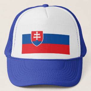 Casquette avec drapeau de la Slovaquie