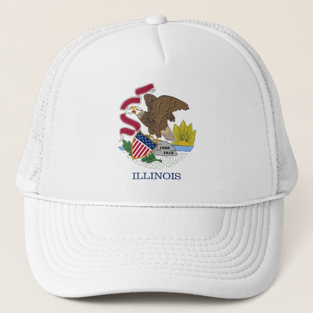 Casquette avec Drapeau de l'Illinois State - États (Devant)