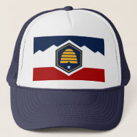 Casquette avec drapeau de l'Utah, États-Unis