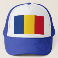 Casquette avec drapeau de Roumanie