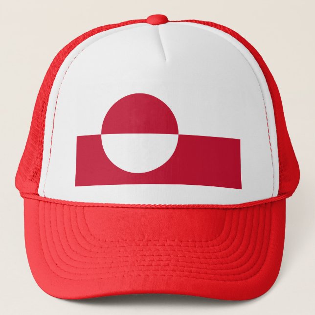 Casquette avec drapeau du Groenland (Devant)