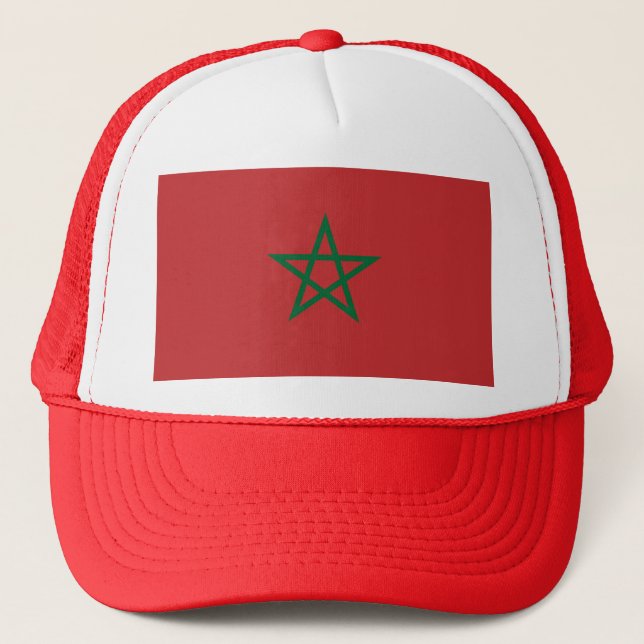 Casquette avec drapeau du Maroc (Devant)