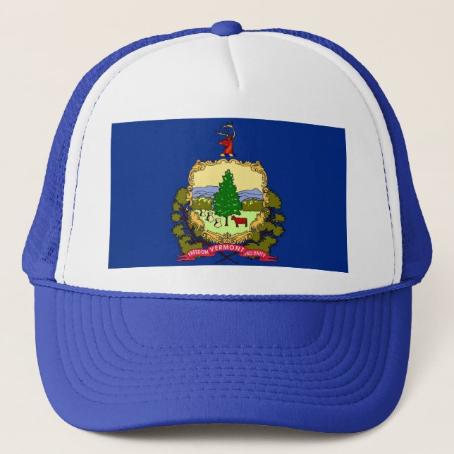 Casquette avec Drapeau du Vermont State - États-Un (Devant)