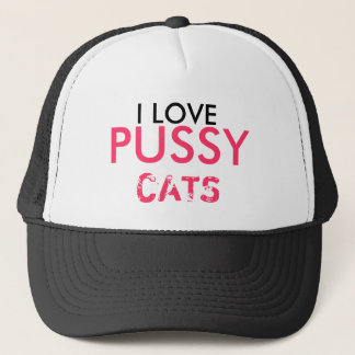CASQUETTE AVEC J'ADORE LES CHAUSSURES PUSSY