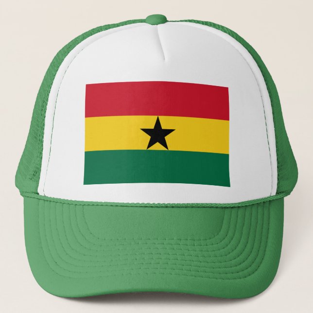 Casquette avec le drapeau du Ghana (Devant)