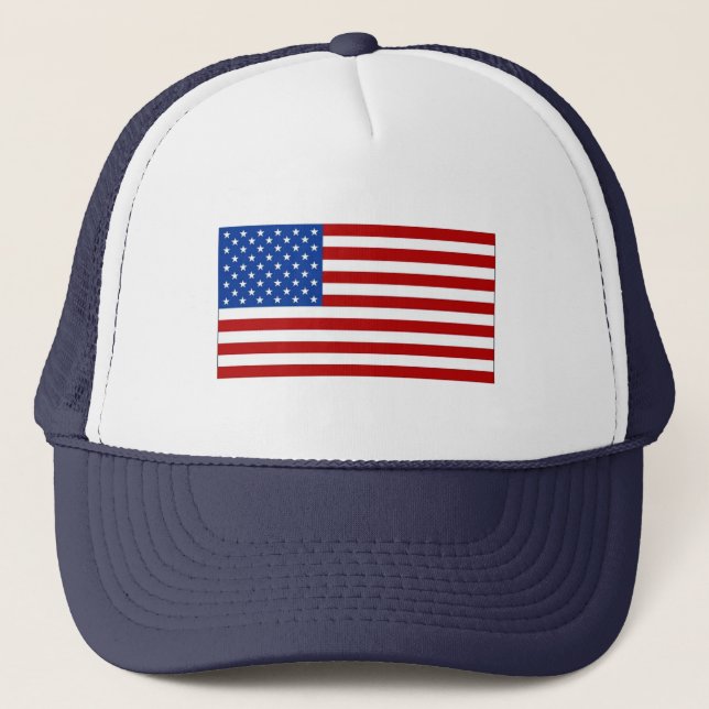 Casquette avec l'image de drapeau américain (Devant)