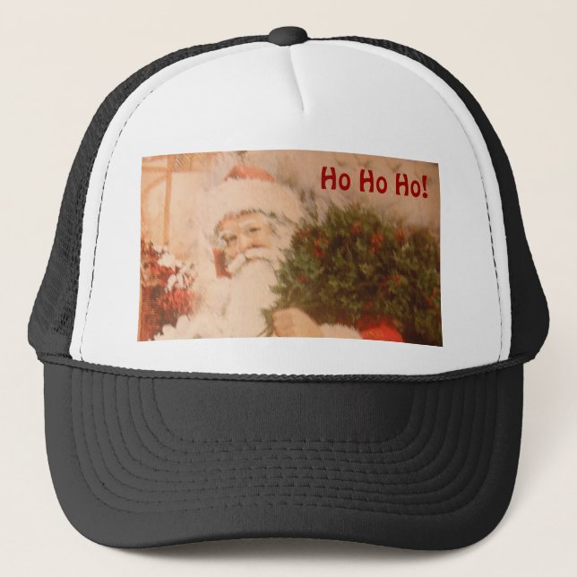 Casquette Avec Père Noël Ho Ho Ho (Devant)