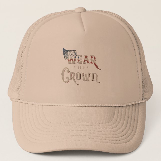 casquette avec texte porter la couronne (Devant)