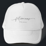 Casquette Avenir minimal moderne Mme.<br><div class="desc">C'est un chapeau moderne minimaliste pour mme camionneur. Modifiez la plupart du libellé et toutes les couleurs pour rendre ce chemise minime pour demain mrs s'adapter à vos besoins d'événement et à votre style personnel. Il suffit de sélectionner "modifier à l'aide de l'outil de conception" dans la barre d'outils :)...</div>