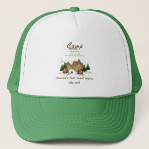 Casquette Aventure de week-end de camp de jeunes filles