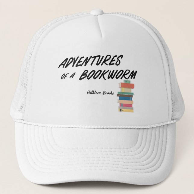 Casquette Aventures d'un ver de livre (Devant)