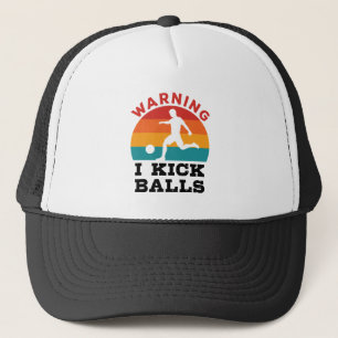 Casquette Avertissement de Kickball Je tire des balles