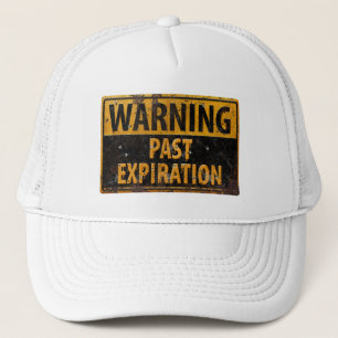 Casquette AVERTISSEMENT Expiration passée - Panneau Danger M