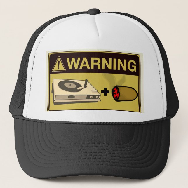 Casquette Avertissement : Music Studio Party  (Devant)