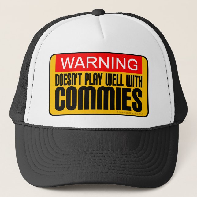 Casquette Avertissement : Ne joue pas bien avec les coéquipi (Devant)