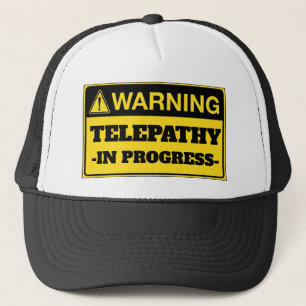 Casquette Avertissement : Télépathie En Cours