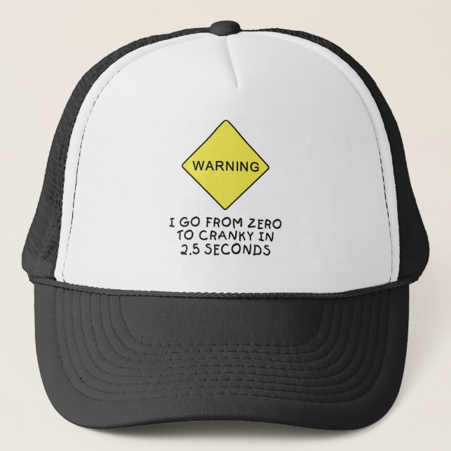 Casquette avertissement Zéro-à-excentrique (Devant)