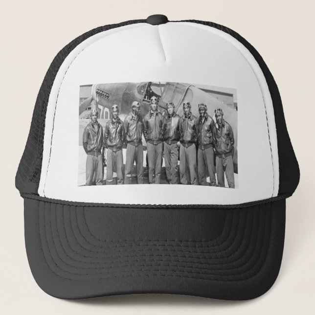 Casquette Aviateurs de Tuskegee, groupe de queues rouge (Devant)