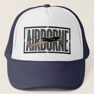 Casquette Aviation Avion de Chasse Vintage Airborne