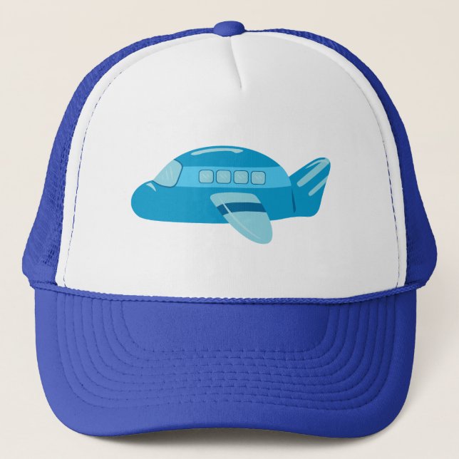 Casquette Avion bleu (Devant)