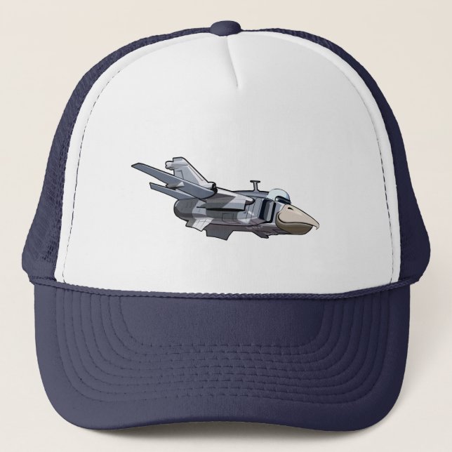 Casquette Avion de caricature (Devant)