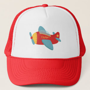 Casquette Avion de dessin animé coloré et adorable