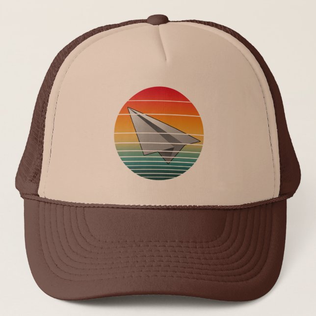 Casquette Avion en papier vintage (Devant)