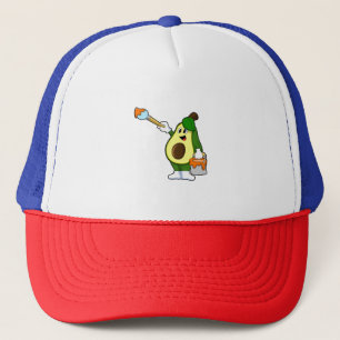 Casquette Avocado en peintre avec pinceau