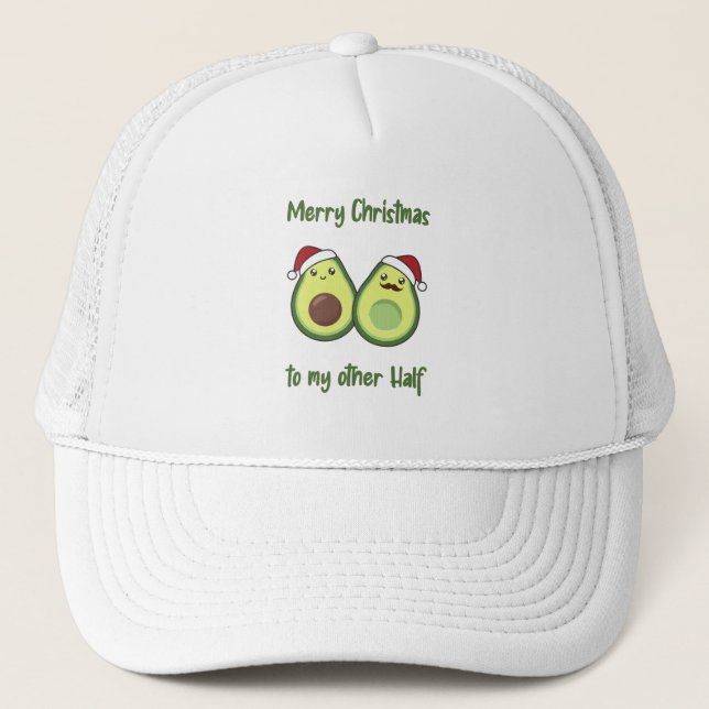 Casquette Avocado illuminations de Noël Drôle Avocados (Devant)