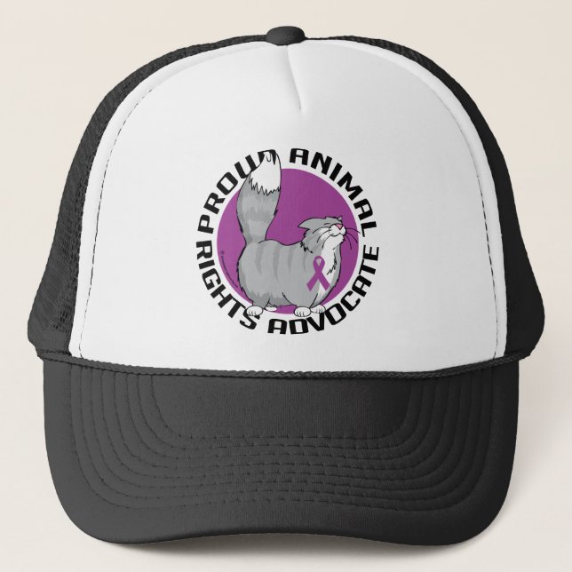 Casquette Avocat fier de droits des animaux (Devant)