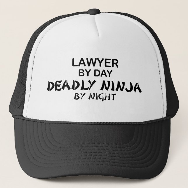 Casquette Avocat Ninja mortel par nuit (Devant)