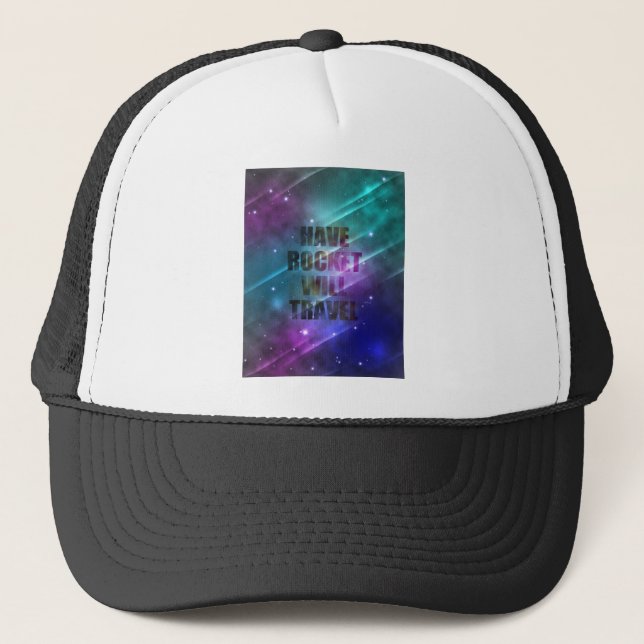 Casquette Avoir une fusée va voyager (Devant)