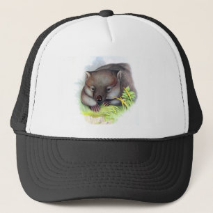 Casquette Awesomome mignon animal australien wombat vintage