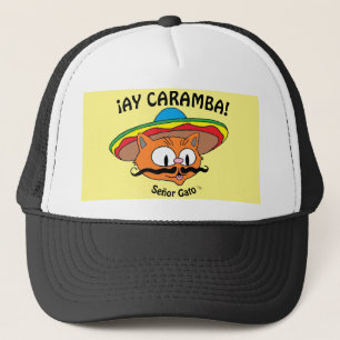 Casquette ¡AY CARAMBA! Senor Gato Dessin Animé Mexicain Chat