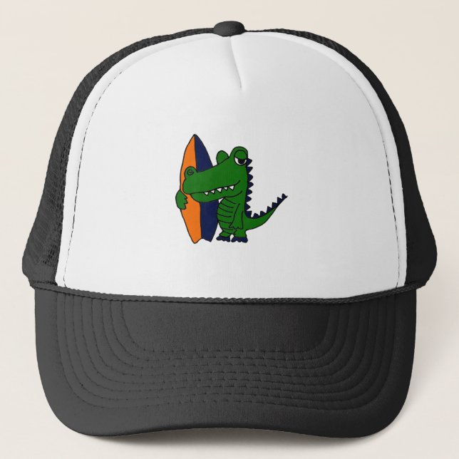 Casquette AZ- type de surfer d'alligator (Devant)