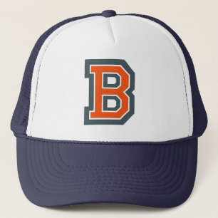 Casquette 'B initial orange
