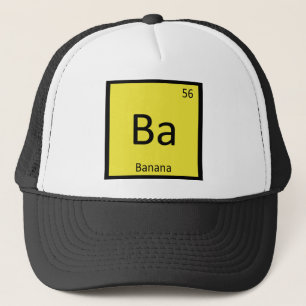 Casquette Ba - Symbole de tableau périodique de la chimie de